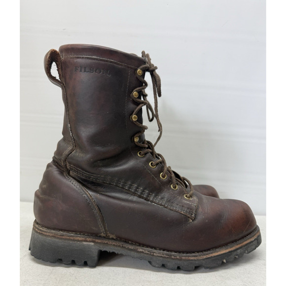 C.C. Filson Highlander Hunting Boots Mens Size 9 D Brown Leather Vibram main image 4
